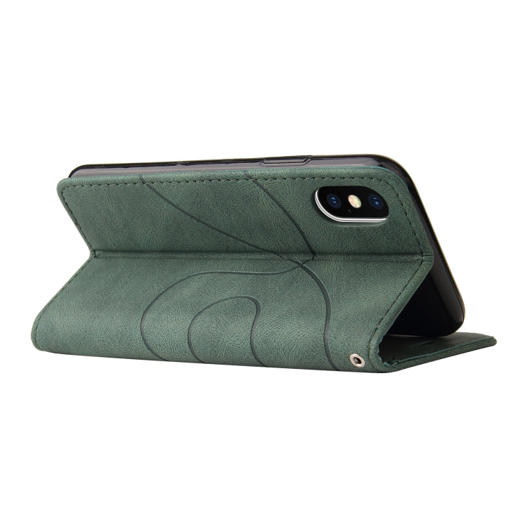 For iPhone X / XS Dual-color Splicing Horizontal Flip PU Leather Case with Holder & Card Slots & Wallet