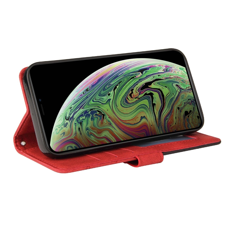 For iPhone XS Max Dual-color Splicing Horizontal Flip PU Leather Case with Holder & Card Slots & Wallet