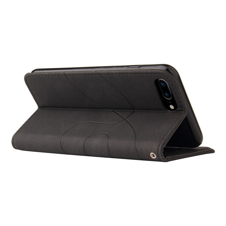 Dual-color Splicing Horizontal Flip PU Leather Case with Holder & Card Slots & Wallet For iPhone 8 Plus / 7 Plus