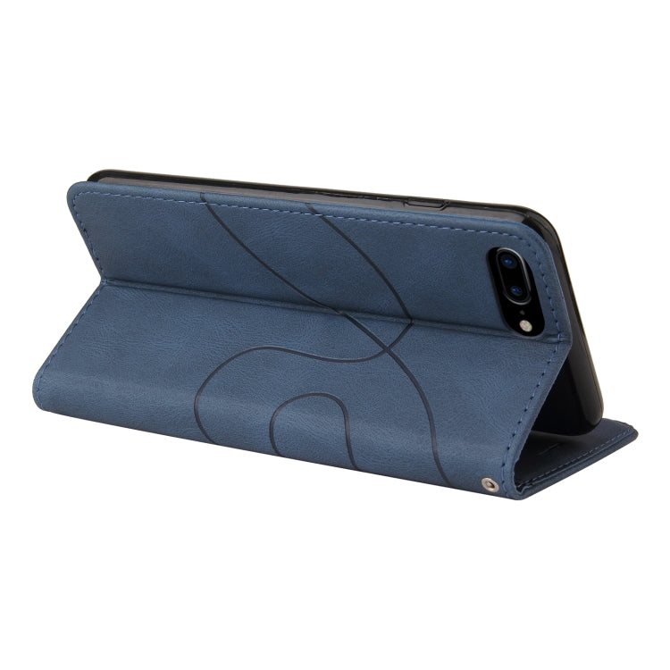 Dual-color Splicing Horizontal Flip PU Leather Case with Holder & Card Slots & Wallet For iPhone 8 Plus / 7 Plus