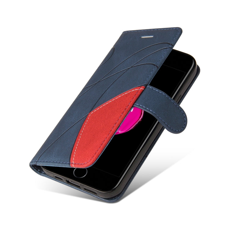 Dual-color Splicing Horizontal Flip PU Leather Case with Holder & Card Slots & Wallet For iPhone 8 Plus / 7 Plus