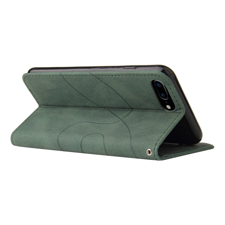 Dual-color Splicing Horizontal Flip PU Leather Case with Holder & Card Slots & Wallet For iPhone 8 Plus / 7 Plus
