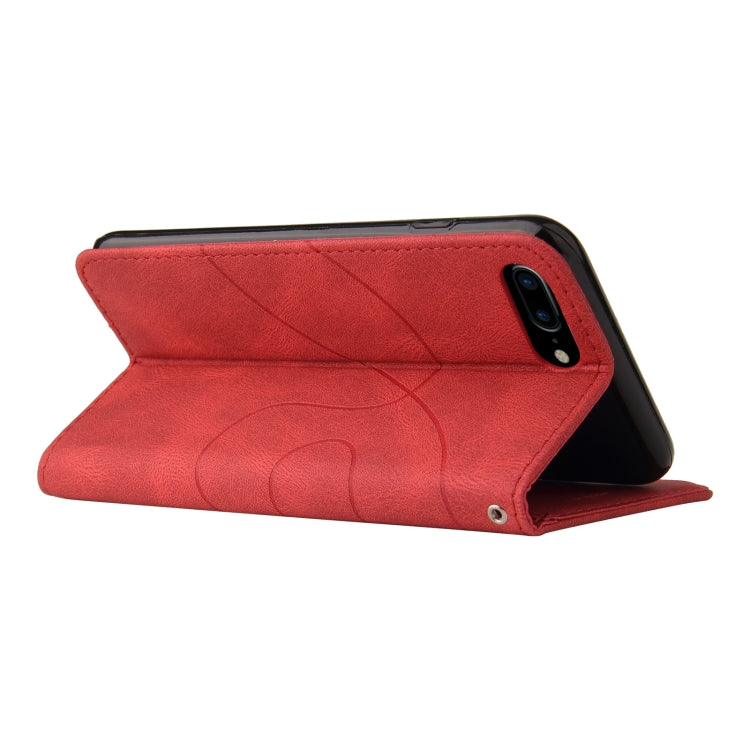 Dual-color Splicing Horizontal Flip PU Leather Case with Holder & Card Slots & Wallet For iPhone 8 Plus / 7 Plus
