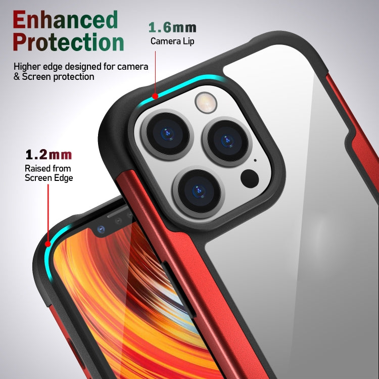 For iPhone 13 Pro Max Iron Man Series Metal PC + TPU Protective Case