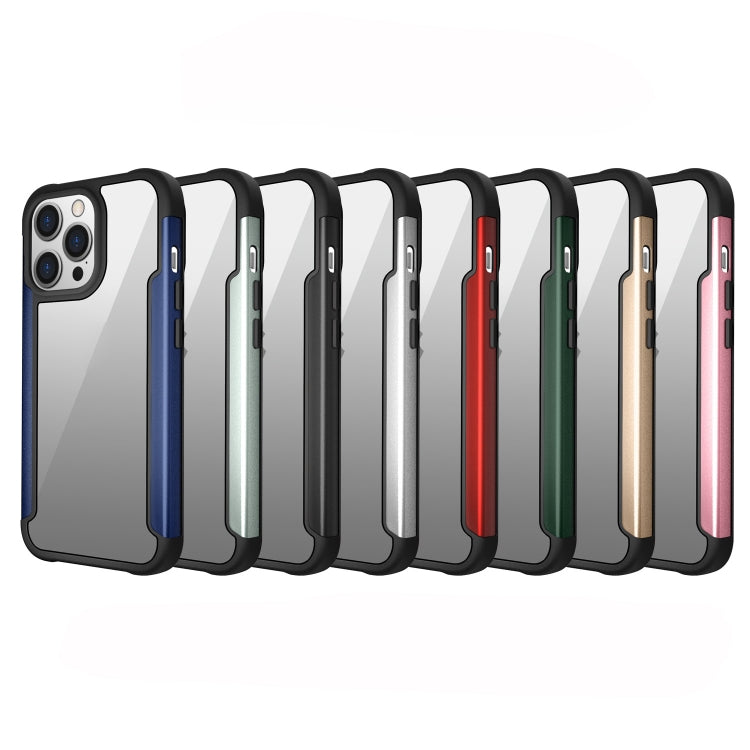 For iPhone 13 Pro Max Iron Man Series Metal PC + TPU Protective Case