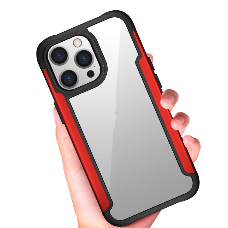 For iPhone 13 Pro Max Iron Man Series Metal PC + TPU Protective Case