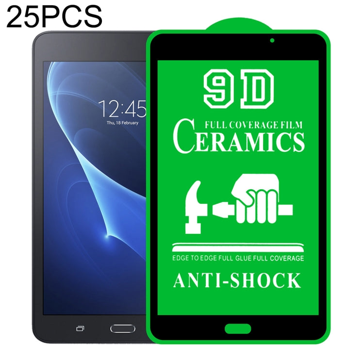 For Samsung Galaxy Tab A 7.0 2016 T280/T285 25 PCS 9D Full Screen Full Glue Ceramic Film