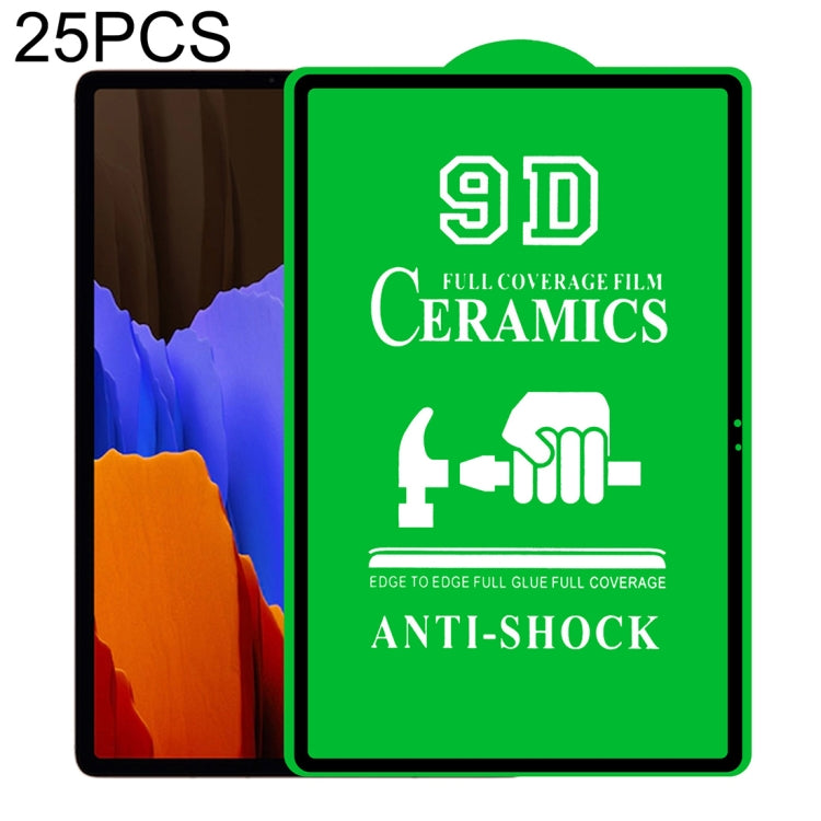 For Samsung Galaxy Tab S7 FE 12.4 inch 25 PCS 9D Full Screen Full Glue Ceramic Film