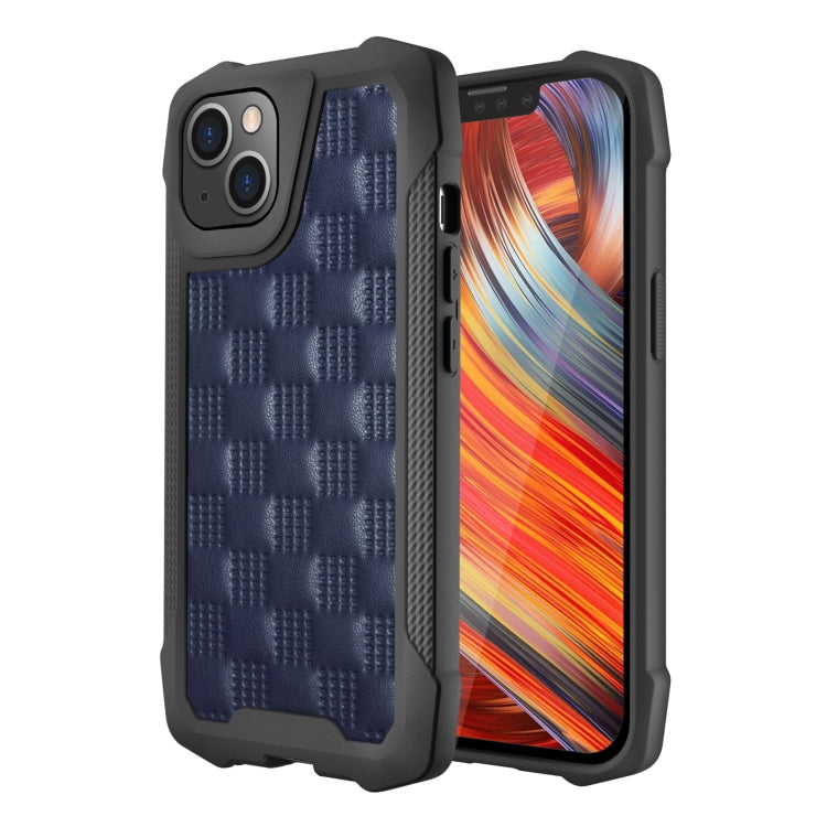 For iPhone 13 3D Embossed PU+PC+TPU Non-slip Shockproof Protective Case