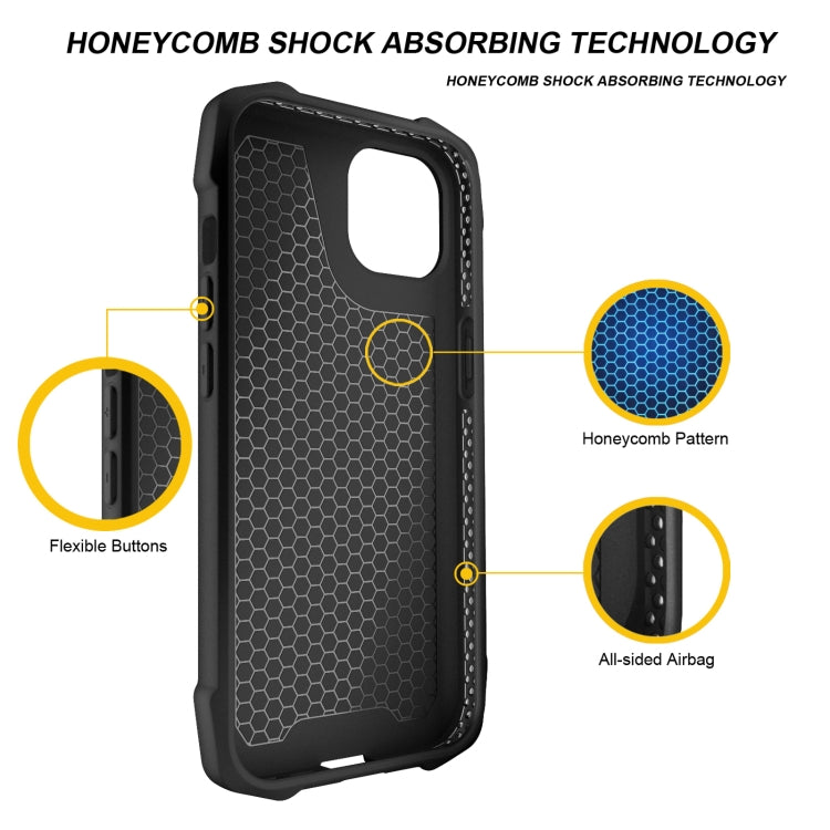 For iPhone 13 3D Embossed PU+PC+TPU Non-slip Shockproof Protective Case