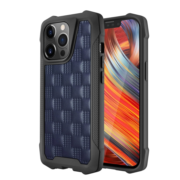For iPhone 13 Pro 3D Embossed PU+PC+TPU Non-slip Shockproof Protective Case