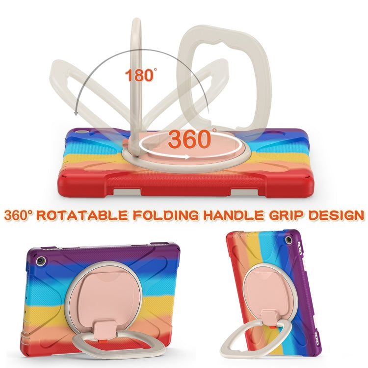 Silicone + PC Protective Case with Holder & Shoulder Strap For Amazon Kindle Fire HD 10 2021