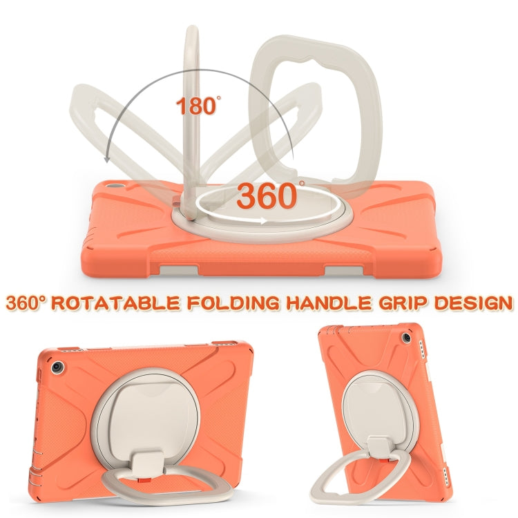 Silicone + PC Protective Case with Holder & Shoulder Strap For Amazon Kindle Fire HD 10 2021