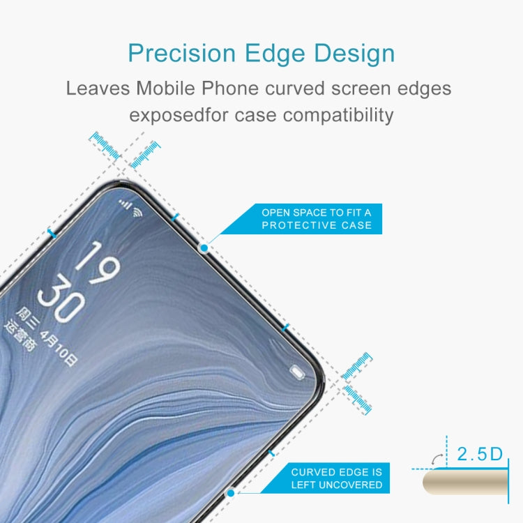 For OPPO Reno4 4G 10 PCS 0.26mm 9H 2.5D Tempered Glass Film