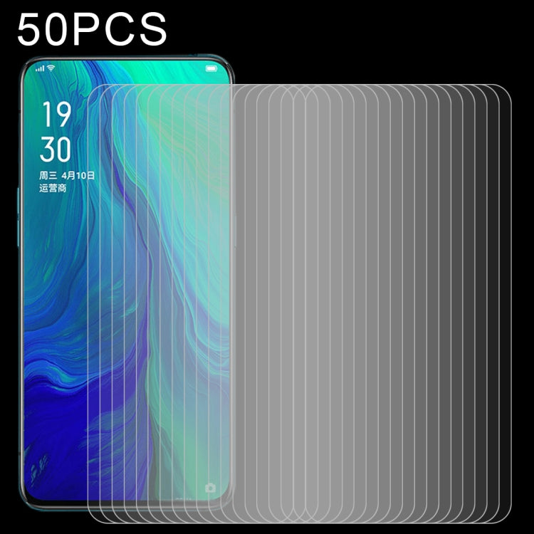 For OPPO Reno5 5G / Reno5 Z 5G 50 PCS 0.26mm 9H 2.5D Tempered Glass Film