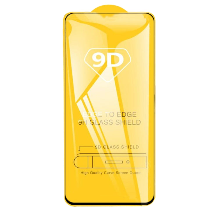 For OPPO Reno4 4G 25 PCS 9D Full Glue Full Screen Tempered Glass Film