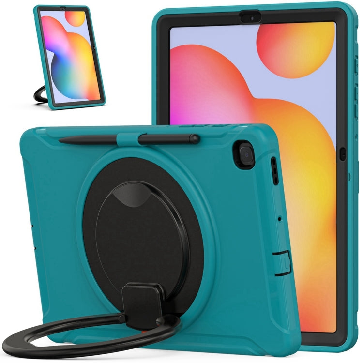 Shockproof TPU + PC Protective Case with 360 Degree Rotation Foldable Handle Grip Holder & Pen Slot For Samsung Galaxy Tab S6 Lite 10.4 inch P610