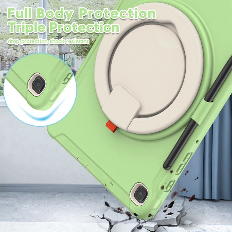 Shockproof TPU + PC Protective Case with 360 Degree Rotation Foldable Handle Grip Holder & Pen Slot For Samsung Galaxy Tab S6 Lite 10.4 inch P610