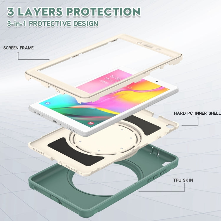 Shockproof TPU + PC Protective Case with 360 Degree Rotation Foldable Handle Grip Holder & Pen Slot For Samsung Galaxy Tab A 8.0 2019 T290
