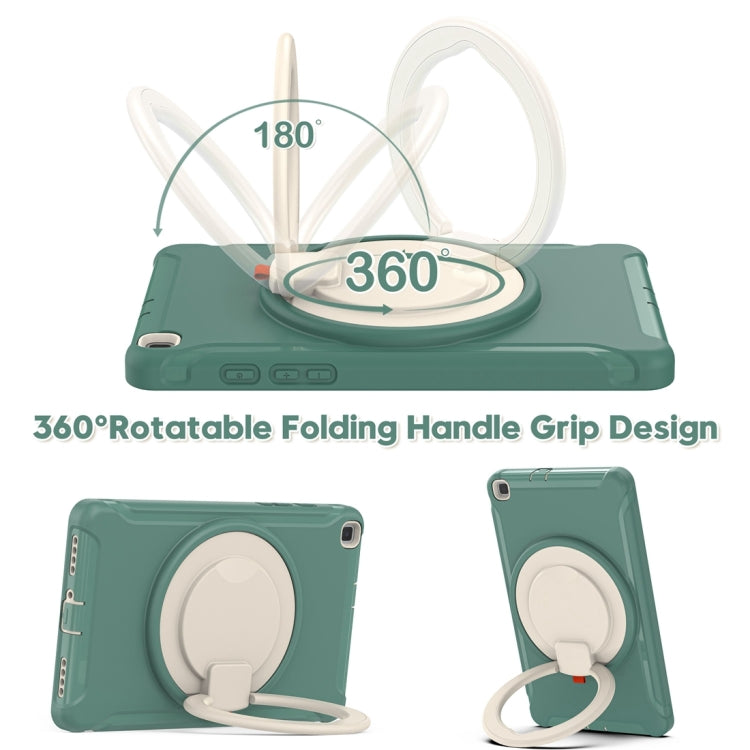 Shockproof TPU + PC Protective Case with 360 Degree Rotation Foldable Handle Grip Holder & Pen Slot For Samsung Galaxy Tab A 8.0 2019 T290