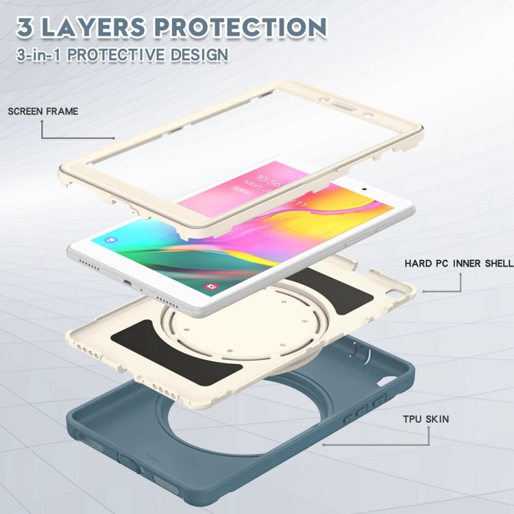 Shockproof TPU + PC Protective Case with 360 Degree Rotation Foldable Handle Grip Holder & Pen Slot For Samsung Galaxy Tab A 8.0 2019 T290