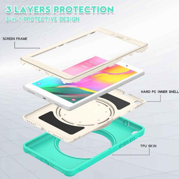 Shockproof TPU + PC Protective Case with 360 Degree Rotation Foldable Handle Grip Holder & Pen Slot For Samsung Galaxy Tab A 8.0 2019 T290