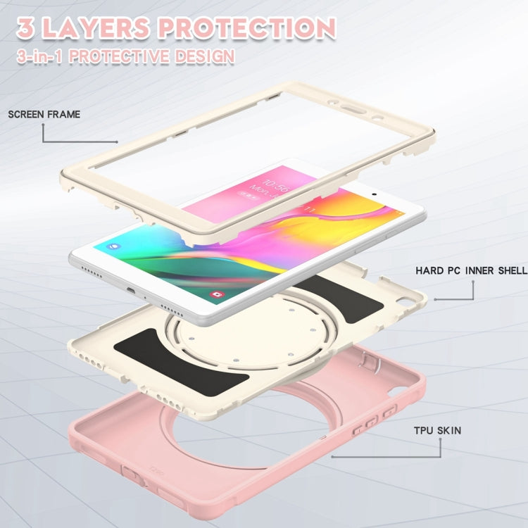 Shockproof TPU + PC Protective Case with 360 Degree Rotation Foldable Handle Grip Holder & Pen Slot For Samsung Galaxy Tab A 8.0 2019 T290