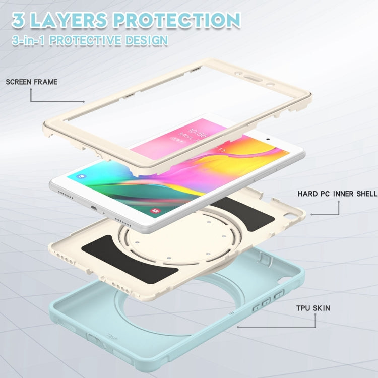 Shockproof TPU + PC Protective Case with 360 Degree Rotation Foldable Handle Grip Holder & Pen Slot For Samsung Galaxy Tab A 8.0 2019 T290