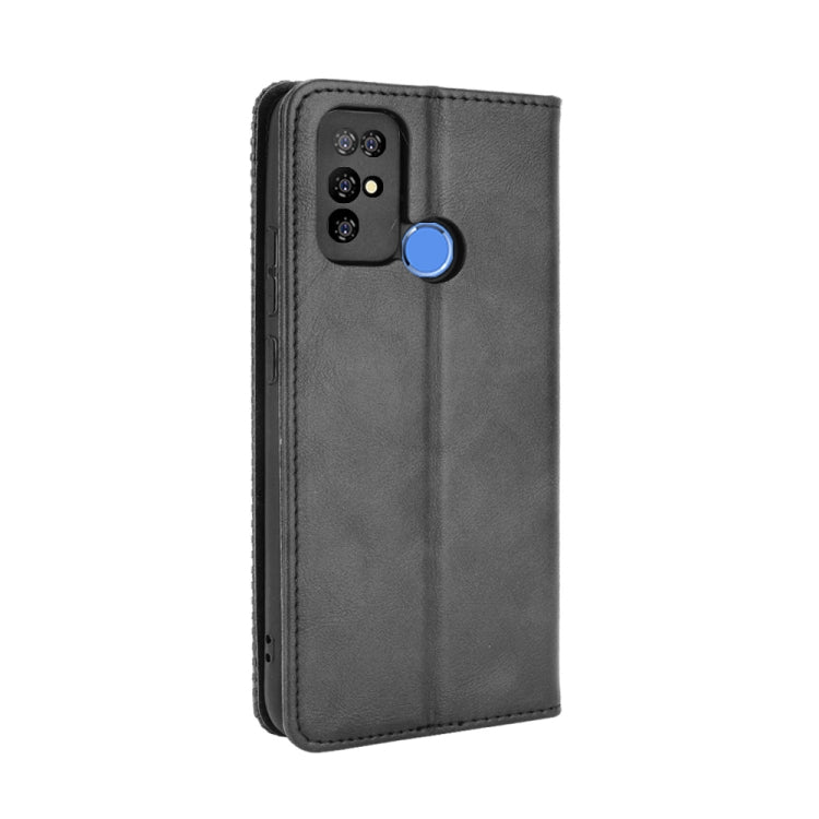 For Doogee X96 Pro Magnetic Buckle Retro Crazy Horse Texture Horizontal Flip Leather Case with Holder & Card Slots & Photo Frame