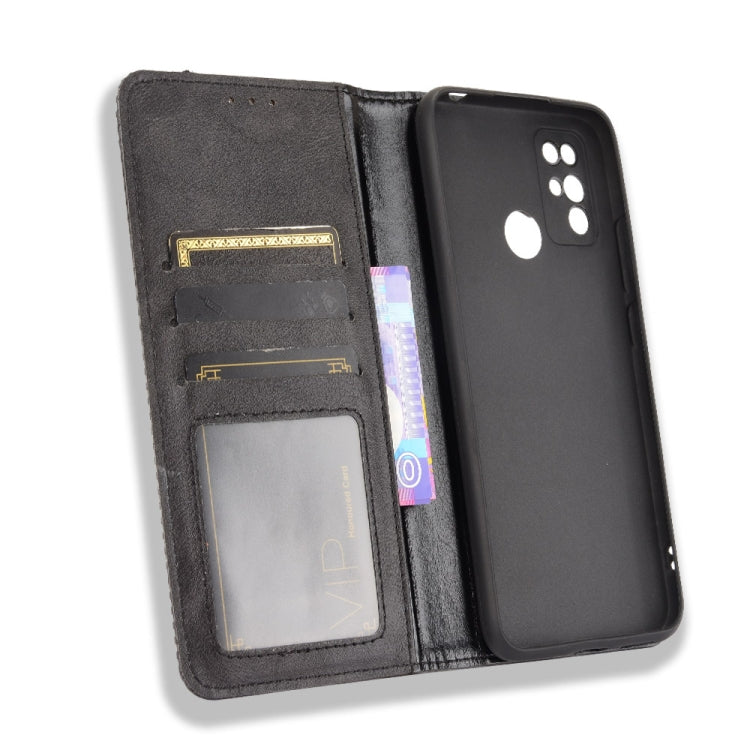 For Doogee X96 Pro Magnetic Buckle Retro Crazy Horse Texture Horizontal Flip Leather Case with Holder & Card Slots & Photo Frame