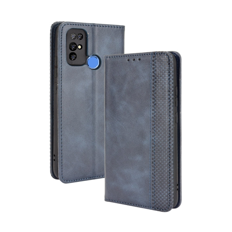 For Doogee X96 Pro Magnetic Buckle Retro Crazy Horse Texture Horizontal Flip Leather Case with Holder & Card Slots & Photo Frame