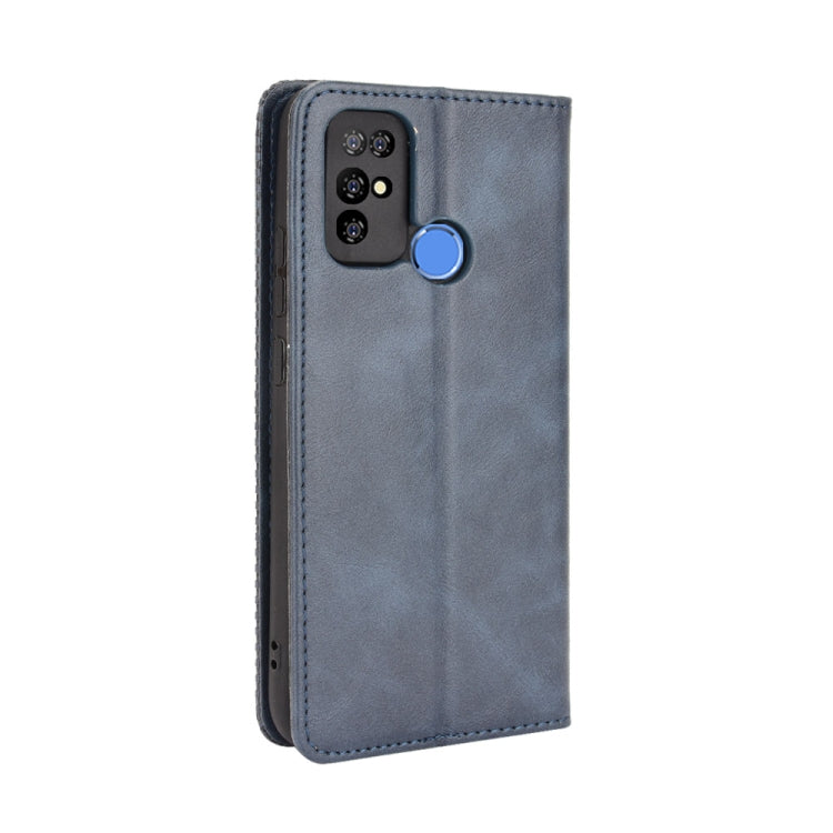 For Doogee X96 Pro Magnetic Buckle Retro Crazy Horse Texture Horizontal Flip Leather Case with Holder & Card Slots & Photo Frame