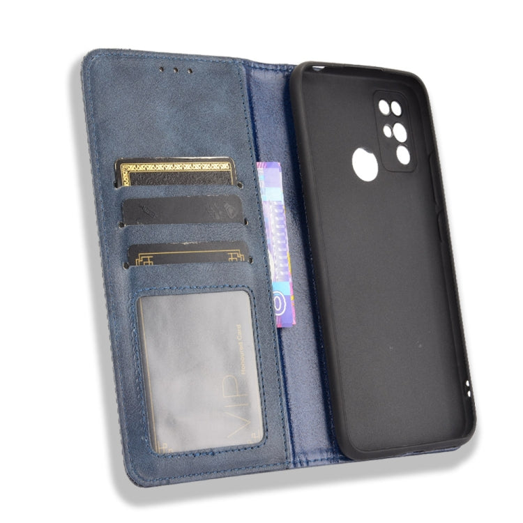 For Doogee X96 Pro Magnetic Buckle Retro Crazy Horse Texture Horizontal Flip Leather Case with Holder & Card Slots & Photo Frame