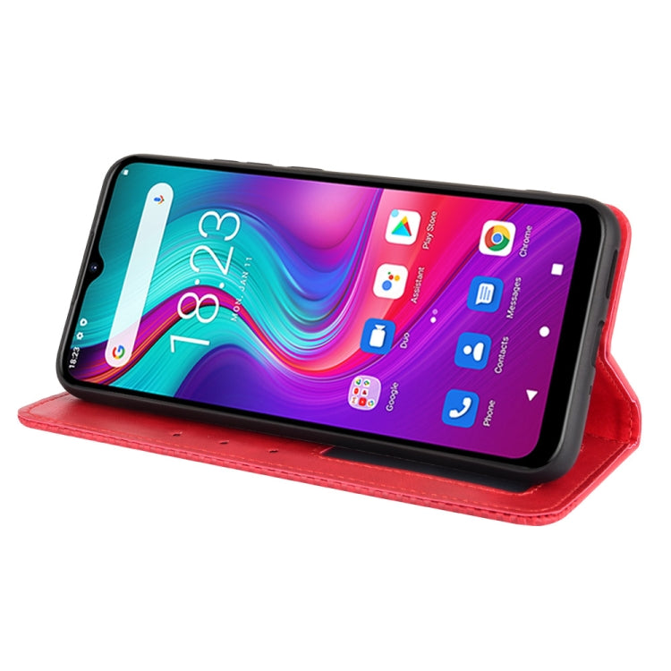 For Doogee X96 Pro Magnetic Buckle Retro Crazy Horse Texture Horizontal Flip Leather Case with Holder & Card Slots & Photo Frame