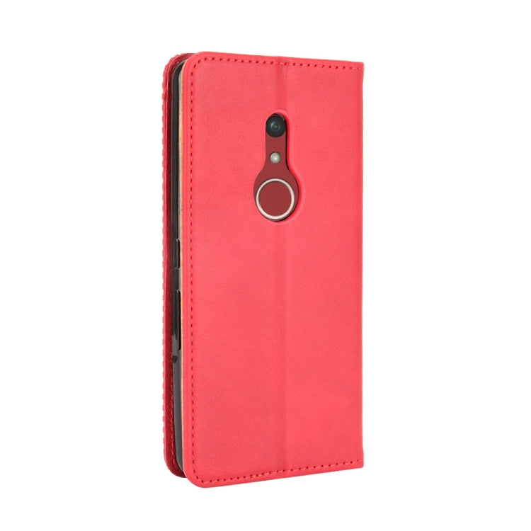 For Fujitsu Arrows Be4 Plus / F-41B Magnetic Buckle Retro Crazy Horse Texture Horizontal Flip Leather Case with Holder & Card Slots & Photo Frame