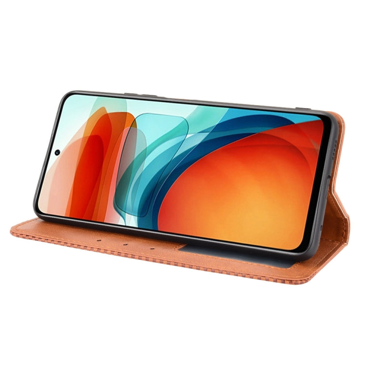 For Xiaomi Redmi Note 10 Pro 5G / Poco X3 GT Magnetic Buckle Retro Crazy Horse Texture Horizontal Flip Leather Case with Holder & Card Slots & Photo Frame