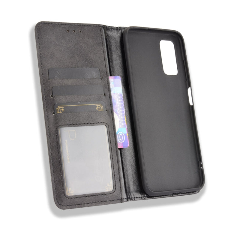 For Blackview A90 Magnetic Buckle Retro Crazy Horse Texture Horizontal Flip Leather Case with Holder & Card Slots & Photo Frame