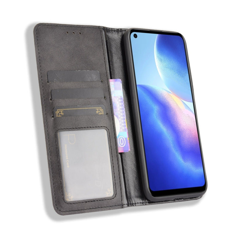 For Blackview A90 Magnetic Buckle Retro Crazy Horse Texture Horizontal Flip Leather Case with Holder & Card Slots & Photo Frame