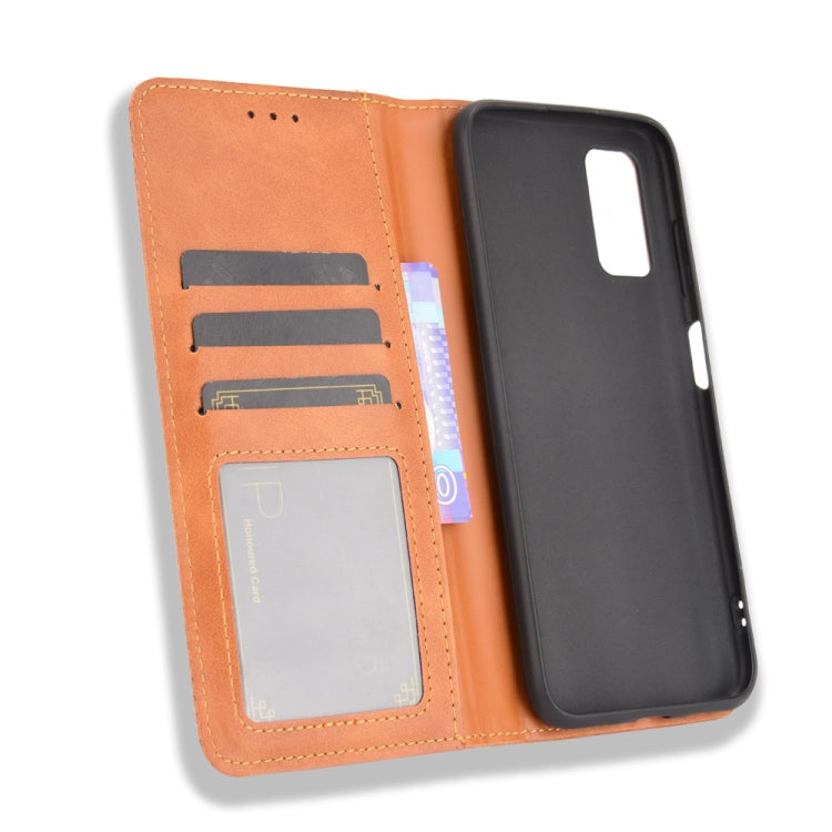 For Blackview A90 Magnetic Buckle Retro Crazy Horse Texture Horizontal Flip Leather Case with Holder & Card Slots & Photo Frame