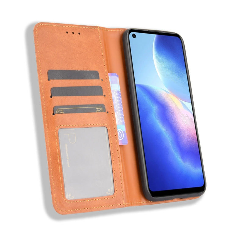 For Blackview A90 Magnetic Buckle Retro Crazy Horse Texture Horizontal Flip Leather Case with Holder & Card Slots & Photo Frame