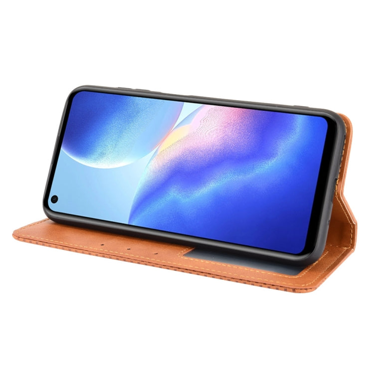For Blackview A90 Magnetic Buckle Retro Crazy Horse Texture Horizontal Flip Leather Case with Holder & Card Slots & Photo Frame