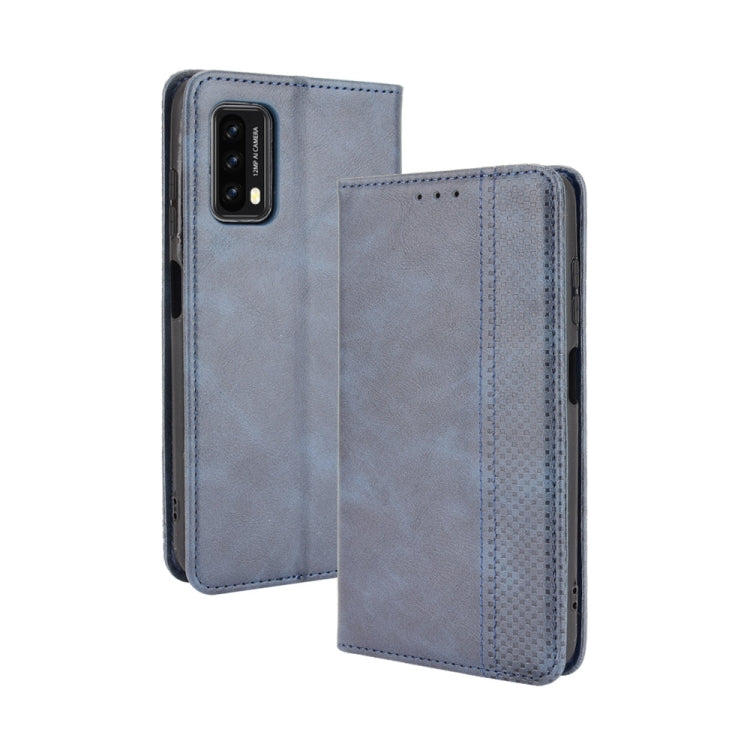 For Blackview A90 Magnetic Buckle Retro Crazy Horse Texture Horizontal Flip Leather Case with Holder & Card Slots & Photo Frame