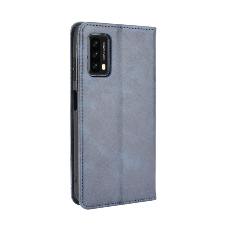For Blackview A90 Magnetic Buckle Retro Crazy Horse Texture Horizontal Flip Leather Case with Holder & Card Slots & Photo Frame