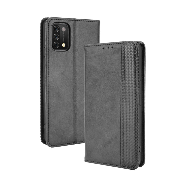 For Umidigi A11 Magnetic Buckle Retro Crazy Horse Texture Horizontal Flip Leather Case with Holder & Card Slots & Photo Frame