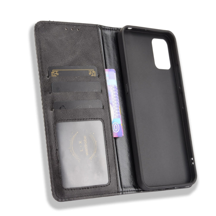For Umidigi A11 Magnetic Buckle Retro Crazy Horse Texture Horizontal Flip Leather Case with Holder & Card Slots & Photo Frame