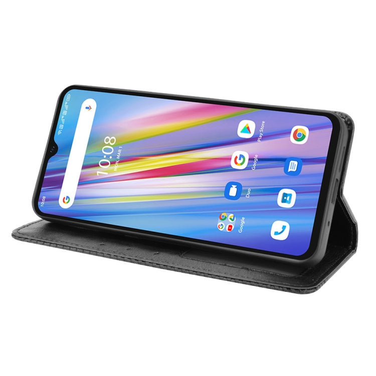 For Umidigi A11 Magnetic Buckle Retro Crazy Horse Texture Horizontal Flip Leather Case with Holder & Card Slots & Photo Frame
