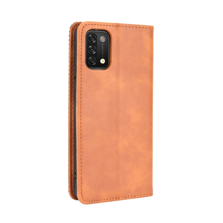 For Umidigi A11 Magnetic Buckle Retro Crazy Horse Texture Horizontal Flip Leather Case with Holder & Card Slots & Photo Frame