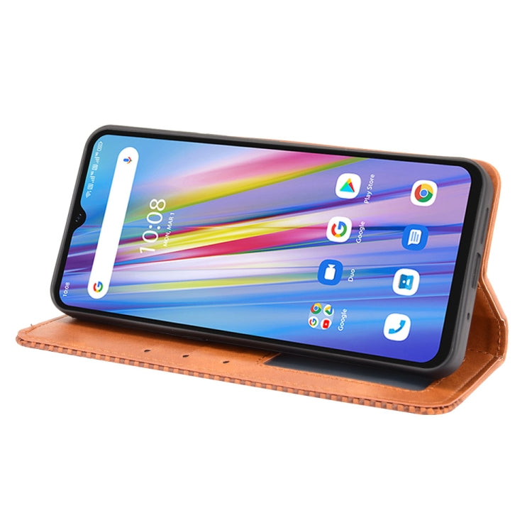 For Umidigi A11 Magnetic Buckle Retro Crazy Horse Texture Horizontal Flip Leather Case with Holder & Card Slots & Photo Frame