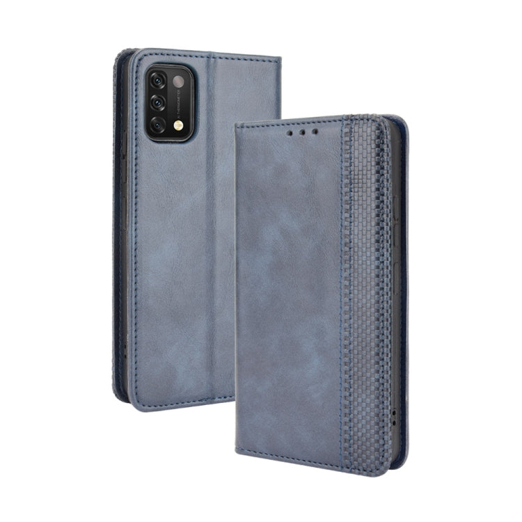 For Umidigi A11 Magnetic Buckle Retro Crazy Horse Texture Horizontal Flip Leather Case with Holder & Card Slots & Photo Frame