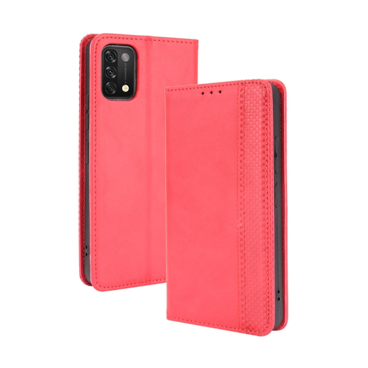 For Umidigi A11 Magnetic Buckle Retro Crazy Horse Texture Horizontal Flip Leather Case with Holder & Card Slots & Photo Frame